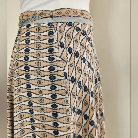|| FREE PEOPLE || wrap skirt, maxi, layered, dressy, boho, size 0 - Picture 6 of 8